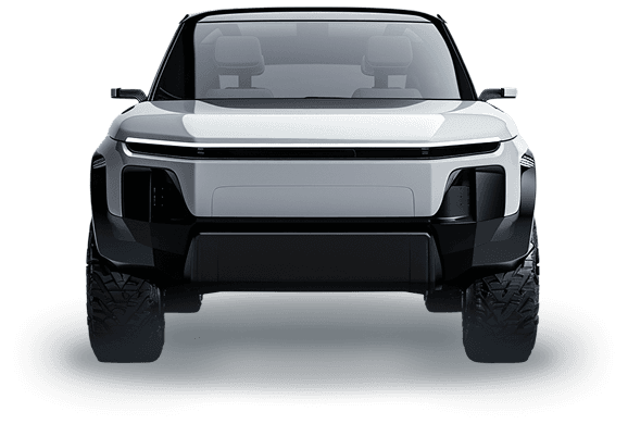 Front view of a vehicle